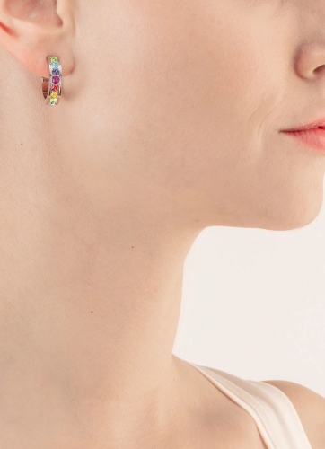 Фото Серьги Multicolour Silver Coeur de Lion 0131/21-1517