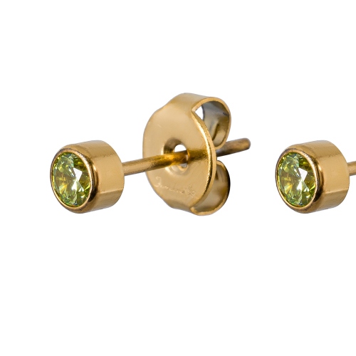 Фото Пусеты Cubic zirconia Apple Green Fiore Luna Classic SWE0128 AG G