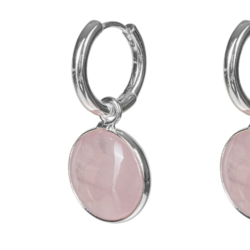 Фото Серьги ROSE QUARTZ Elegia Fiore Luna LE1118 R/S