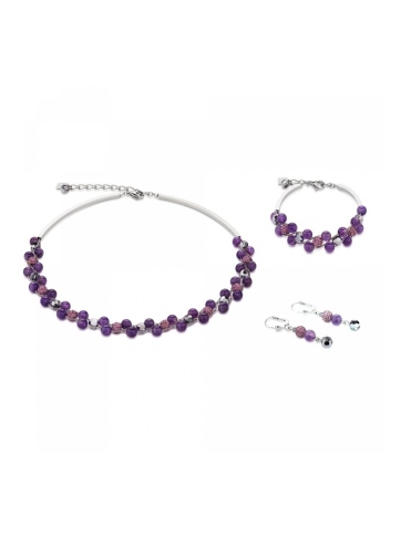 Фото Серьги Purple Coeur de Lion 4895/20-0800