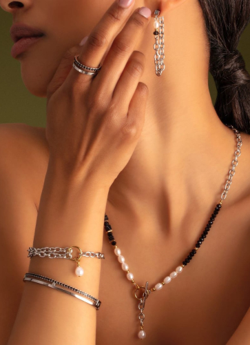 Колье Art Deco Elegance bicolour Coeur de Lion 1133/10-1314