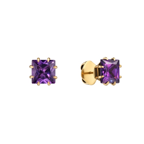 Фото Серьги пусеты VIVIENNE Fiore di Firenze OR1606 AMETISTA PICCOLO