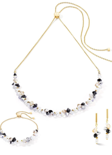Фото Колье Dancing Crystals & Pearls Black-Crystal Coeur de Lion 1124/10-1318