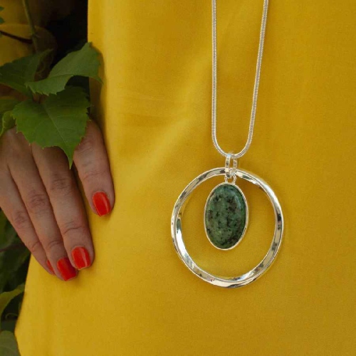 Фото Колье SERPENTINE STONE Elegia Fiore Luna LN5134 G/S
