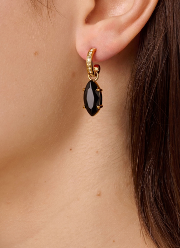 Фото Серьги JUNIPE SG BLACK_GOLDEN Dyrberg Kern 470001