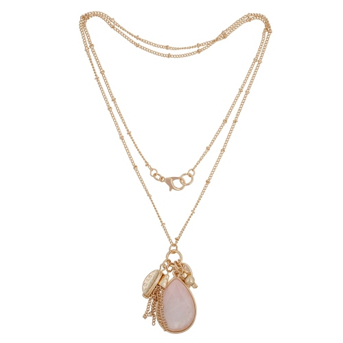Фото Колье ROSE QUARTZ Elegia Fiore Luna LN5125 R/RG