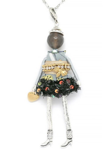 Фото Подвеска Miamelie кукла Даниеле в синем с сердцем