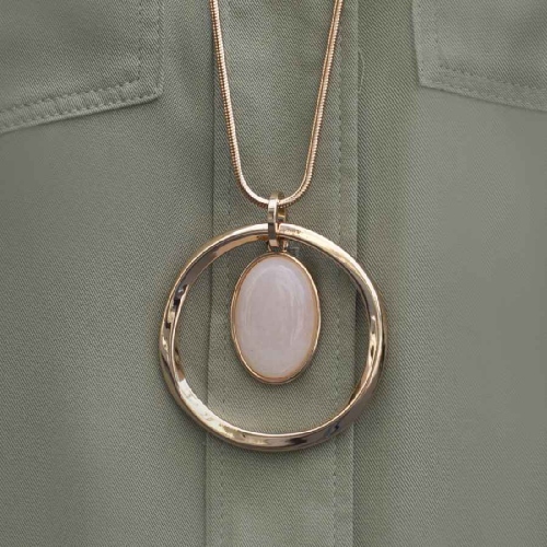 Фото Колье LIGHT ROSE OPAL Elegia Fiore Luna LN5138 R/G
