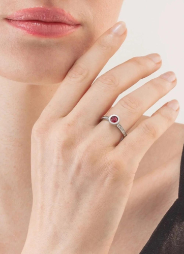 Фото Кольцо Red-Silver Coeur de Lion 0228/40-0317 52