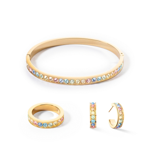 Фото Серьги Multicolor Pastel Gold Coeur de Lion 0131/21-1590