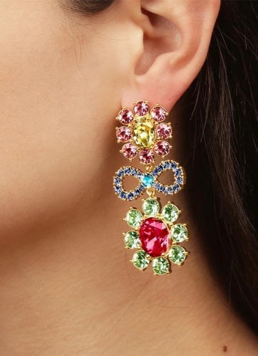 Фото Серьги LILLIAN SG PASTEL MULTI Dyrberg Kern 440175