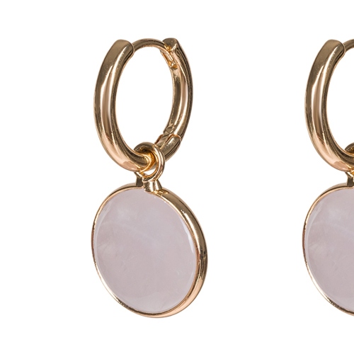 Фото Серьги ROSE QUARTZ Elegia Fiore Luna LE1118 R/G