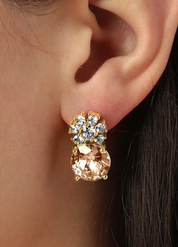 Фото Серьги BECKIA SG GOLDEN / CRYSTAL Dyrberg Kern 460068