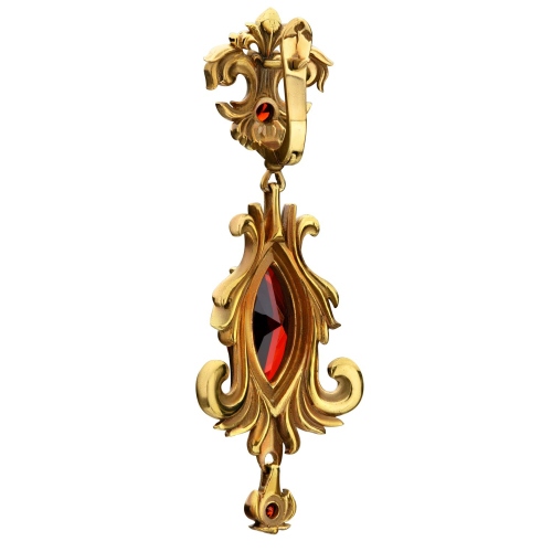 Фото Серьги Barocco Granato Fiore di Firenze OR190520 GRANATO