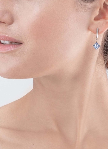 Фото Серьги Light Blue-Silver Coeur de Lion 6006/21-0741