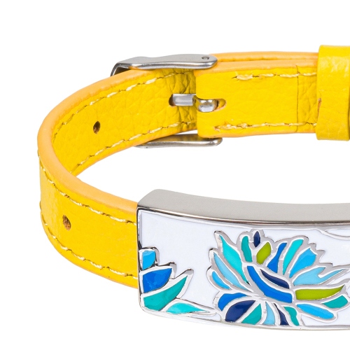 Фото Браслет на желтом кожанном ремешке Fiore Luna Classic Fiore Luna CB03599-14A
