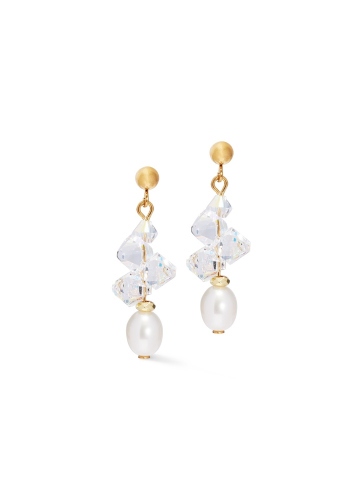 Фото Серьги Crystal-Gold Coeur de Lion 1136/21-1816