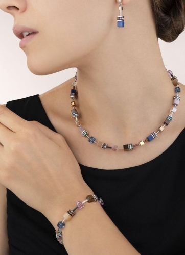 Фото Серьги Blue-Brown-Lilac Coeur de Lion 2839/21-0740