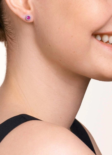 Фото Серьги Silver Pink Coeur de Lion 0228/21-0417