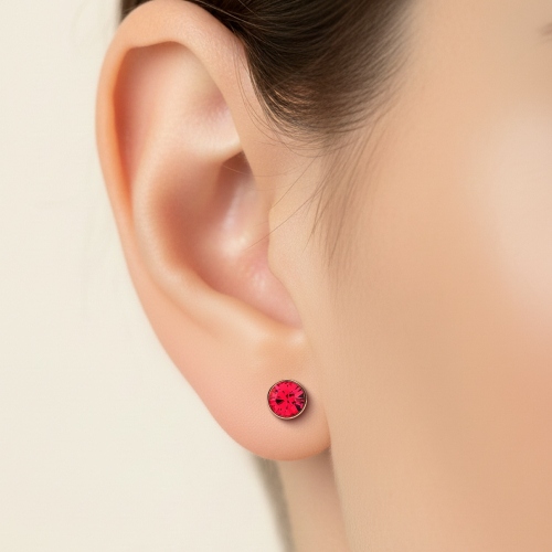 Пусеты Indian Pink Fiore Luna SWE297 IP RG