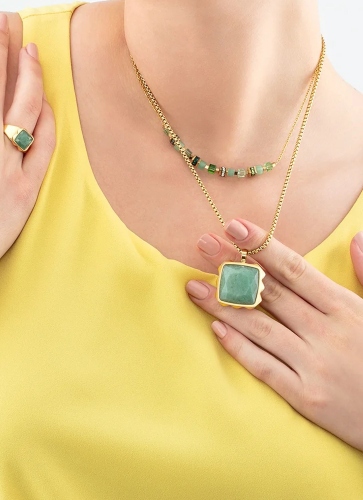 Фото Колье Green-Gold Coeur de Lion 1200/10-0516