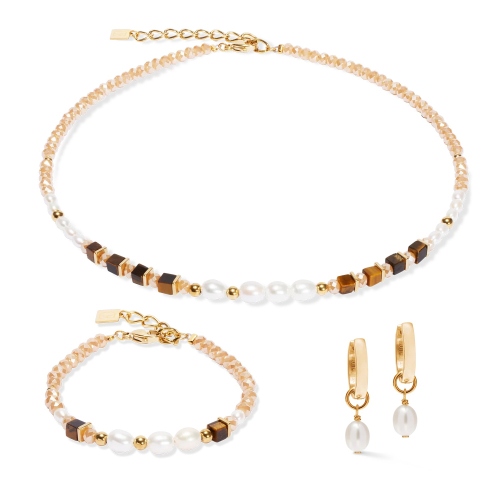 Фото Колье Cosmic Pearls deep gold Coeur de Lion 1135/10-1110