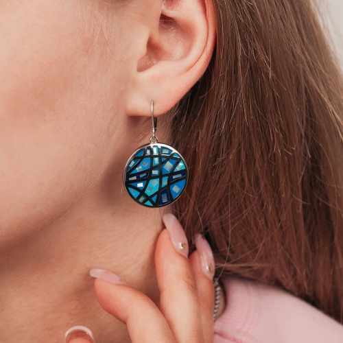 Серьги Fiore Luna AE00230-13 BL/S