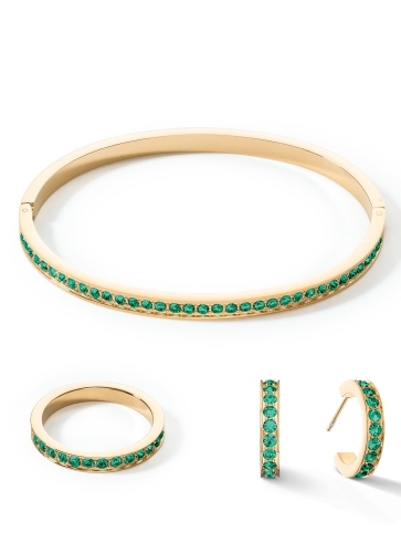 Фото Кольцо Dark Green-Gold Coeur de Lion 0127/40-0549 58