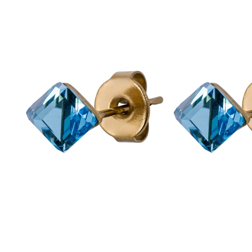 Фото Пусеты Crystal Sky Blue Fiore Luna Classic SWE0127/1 SB G