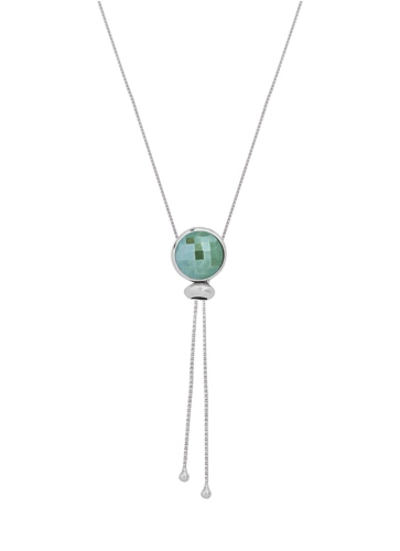 Фото Колье pearl green quartz Possebon B1653.16 G/S