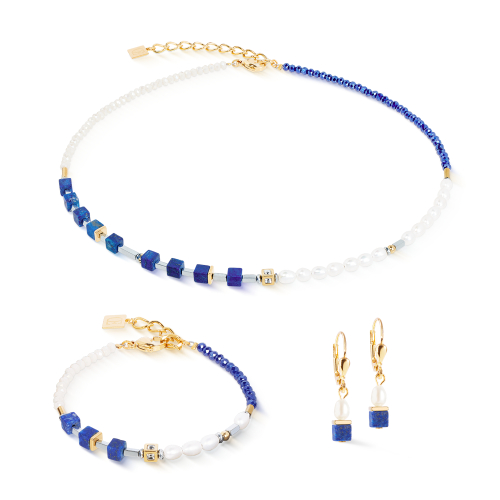 Фото Колье Princess Fusion Pearls lapis lazuli Coeur de Lion 1126/10-0700