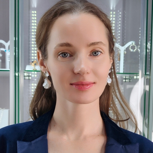 Серьги IMITATION MOTHER-OF-PEARL Fiore Luna ABE25644-02 S