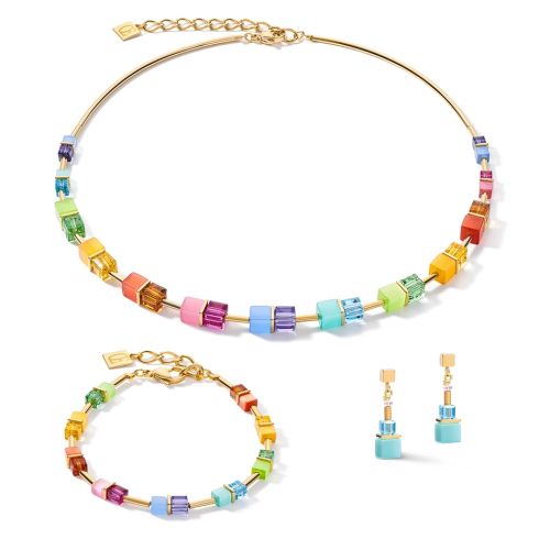 Фото Серьги Multicolor Rainbow-Gold Coeur de Lion 5020/21-1535