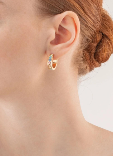 Фото Серьги Multicolor Pastel Gold Coeur de Lion 0131/21-1590