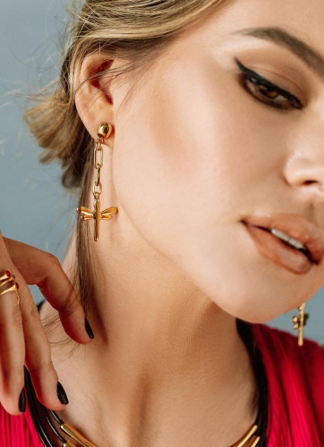 Фото Серьги Take-me UNOde50 PEN0753ORO0000U