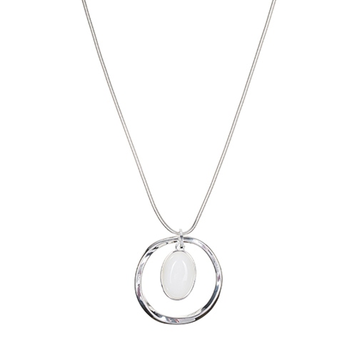 Фото Колье WHITE OPAL Elegia Fiore Luna LN5138 BW/S