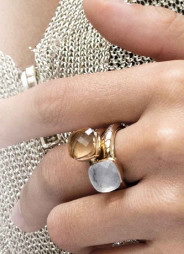 Фото Кольцо Firenze arctic blue opal 16.5 мм Qudo 612183 BL/RG