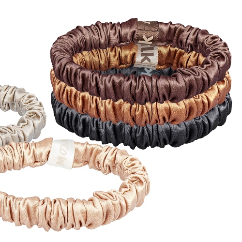 Набор резинок для волос 5 штук 100% шелк Fiore Luna SS1005.2 BR