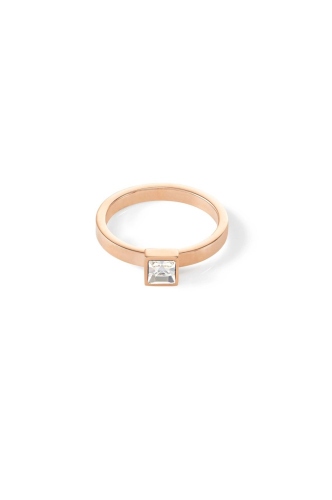 Фото Кольцо Crystal-Rose gold Coeur de Lion 0501/40-1822 54