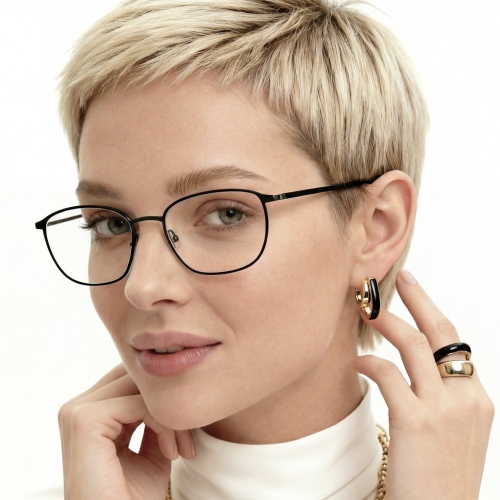 Серьги BLACK EPOXY Fiore Luna ACE23533-01 G