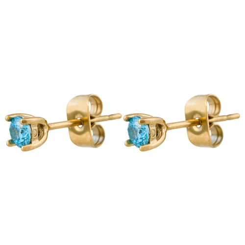 Фото Пусеты BLUE Art Deco Fiore Luna AE03187-3 BL/G
