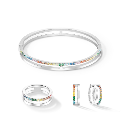 Фото Серьги Multicolour Silver Coeur de Lion 0136/21-1517