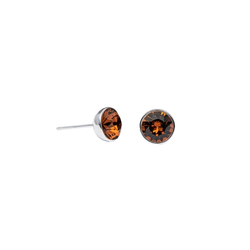 Фото Пусеты Smoked Topaz Kristal Fiore Luna SWE298 ST S