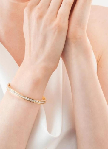 Фото Браслет Crystal-Gold 17см Coeur de Lion 0127/33-1816