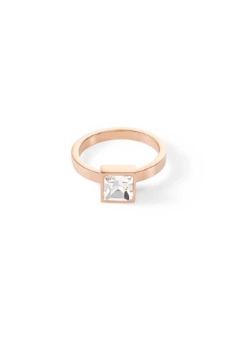 Фото Кольцо Brilliant Square Rose Gold Coeur de Lion 0500/40-1822 54