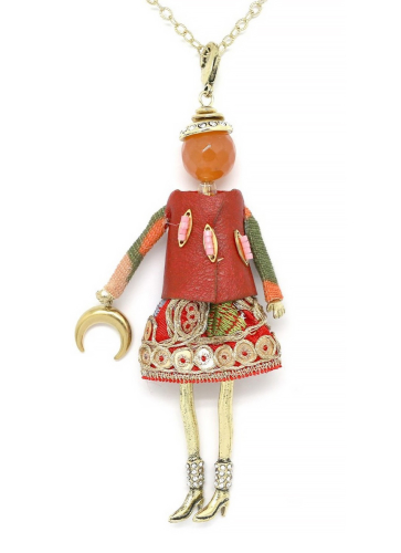 Фото Подвеска Miamelie кукла Эвелия в красном