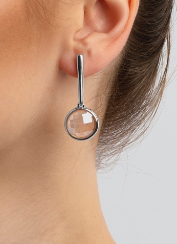 Фото Серьги quartz rose Possebon A1269.9 R/S