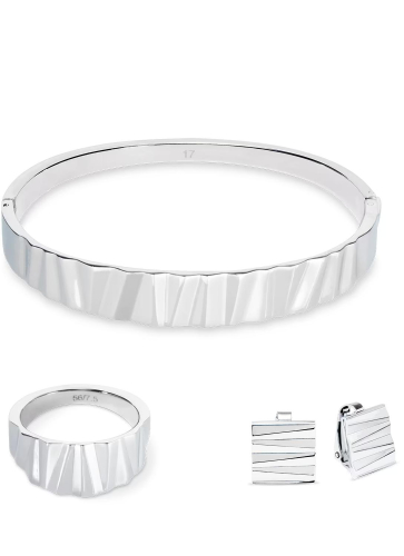 Фото Кольцо 17,8 Classic Wave Silver Coeur de Lion 0141/40-1700