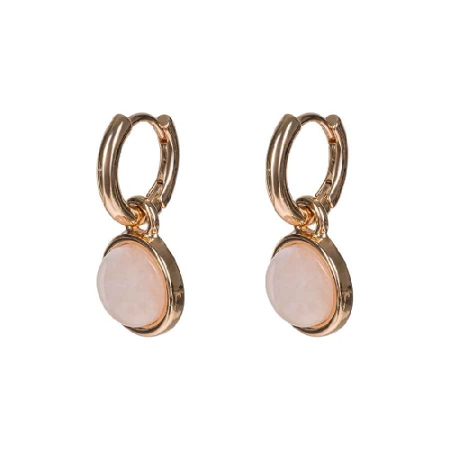 Фото Серьги ROSE QUARTZ Elegia Fiore Luna LE1113 R/G