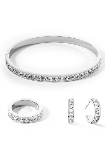 Фото Серьги Crystal-Silver Coeur de Lion 0131/21-1817